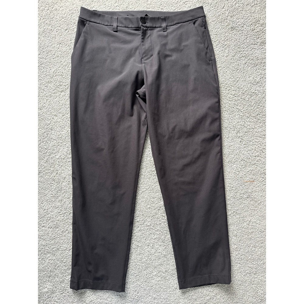 Lululemon ABC‎ Classic Fit Trouser 34 Warpstreme Obsidian Black LM5AR2S Mens